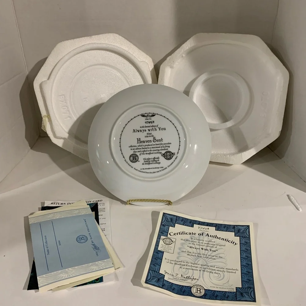 The Bradford Exchange Always with You Plate # 4744A
